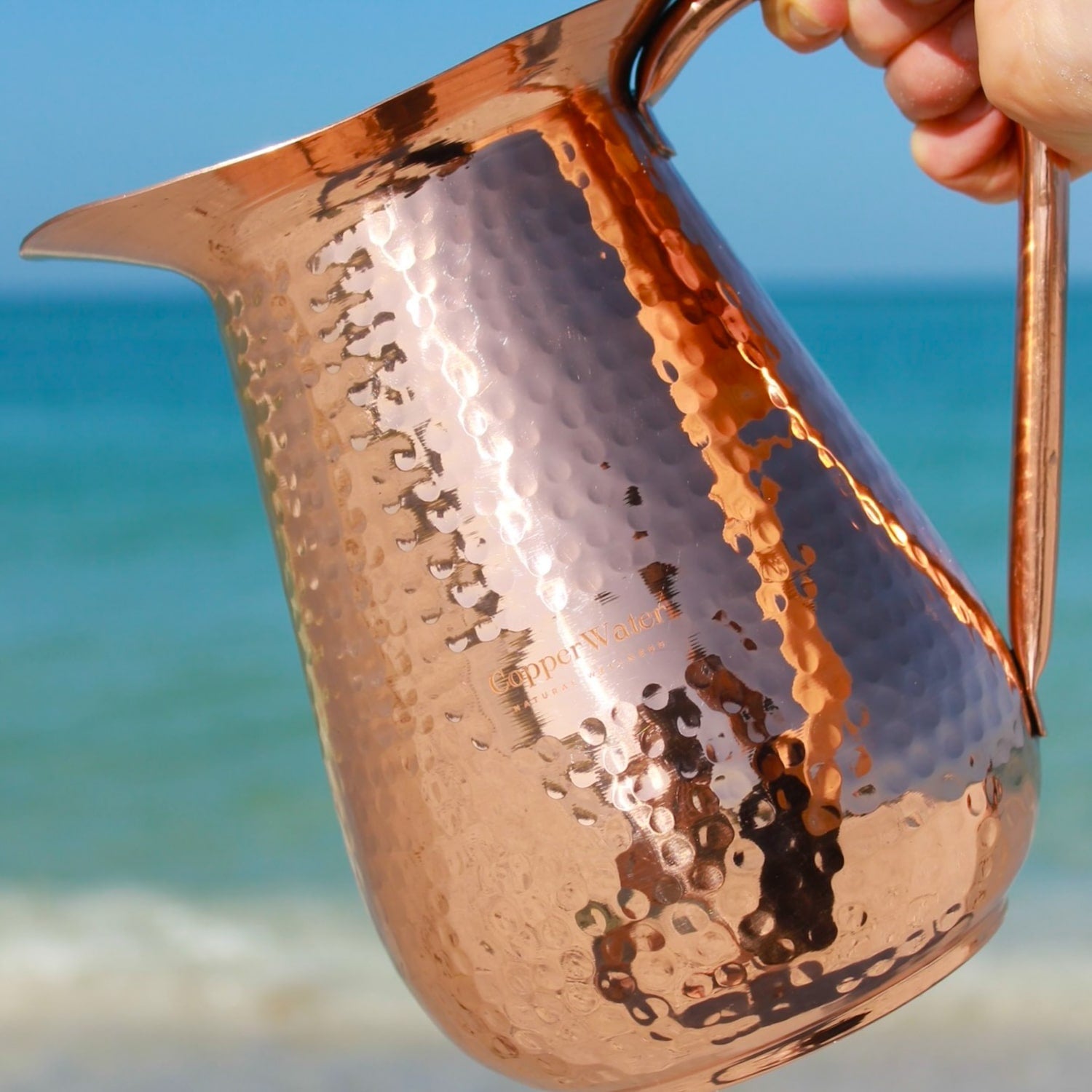 Handmade Pure Copper Ayurvedic Water Pitcher