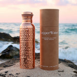 Handmade Polished Pure Copper Ayurvedic Water Bottle