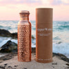 Handmade Pure Copper Ayurvedic Water Bottle (With Shoulder Bag) - CopperWater